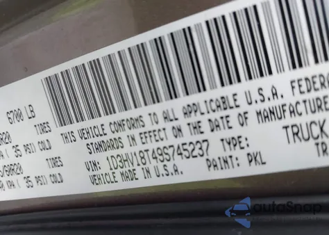 2009 Dodge Ram 1500 Laramie из США, поврежденный, VIN 1D3HV18T49S745237